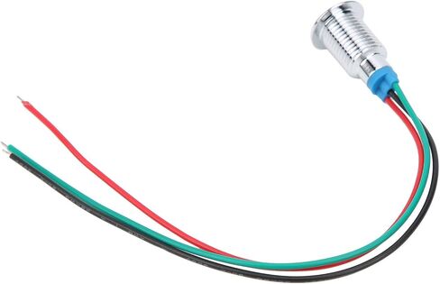 Hilitand 4 مجموعات من مصابيح LED الدائرية ذات الأنود المشترك، مؤشر ضوئي LED ملون سلكي مسبقًا 10 مم 12‑24 فولت (أحمر وأخضر) in Kuwait