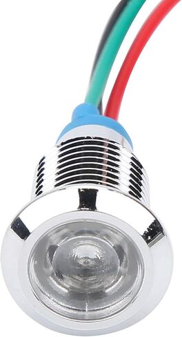 Hilitand 4 مجموعات من مصابيح LED الدائرية ذات الأنود المشترك، مؤشر ضوئي LED ملون سلكي مسبقًا 10 مم 12‑24 فولت (أحمر وأخضر) in Kuwait
