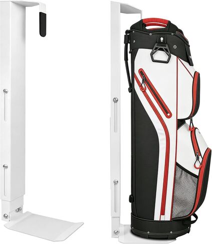 Wall Mount Golf Bag Storage Stand for Garage with Air Spring Sliding System, Space-Saving Golf Bag Holder Storage Rack for Wall, Golf Storage Organizer for Golfing Clubs, Basement, Home in Kuwait