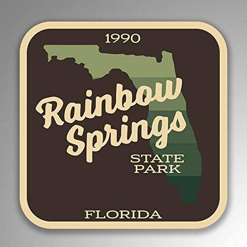Rainbow Springs State Park Explore Wanderlust Camping Hiking Vinyl Decal Sticker Car Waterproof Car Decal Bumper Sticker 5" in Kuwait