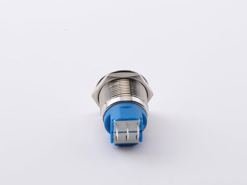 22mm Flat Metal Head Push Button(Waterproof & DustProof) Switch – 1NO 1NC, Momentary, 3-Pin Terminal, Metal On/Off Switch in Kuwait