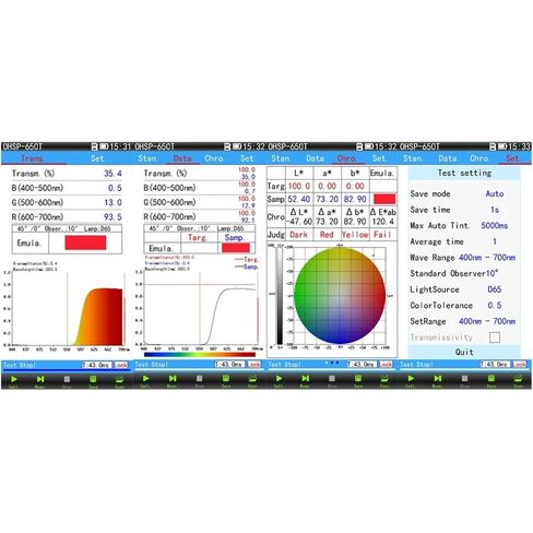 HP320 380-780nm مطياف محمول CCT CRI مقياس الإضاءة in Kuwait