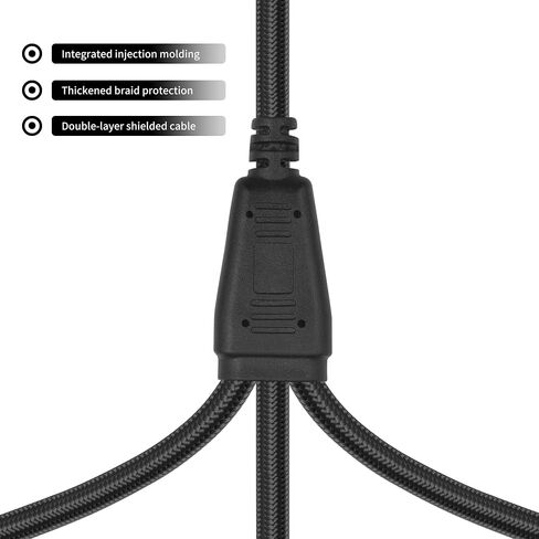 XLR 1 أنثى إلى 3 ذكر صوت 3 اتجاهات كابل مقسم التوازن XLR Y كابل مقسم لمكبر الصوت 2FT (60 سم) in Kuwait