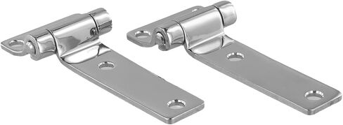 2PCS 135mm T Hinge 304 Steel, Polished Marine Boat Door Hinges Yachts Cabin Hardware, T-Shaped Hinge Silver in Kuwait