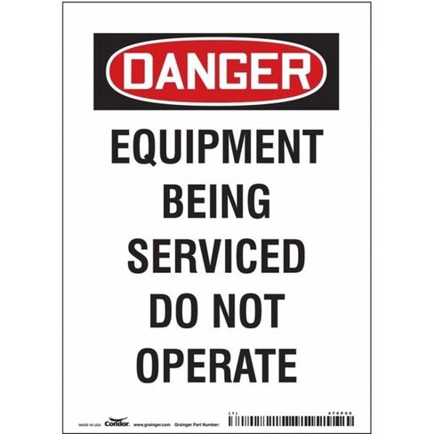Safety Sign,10 inx14 in,Magnetic Vinyl in Kuwait