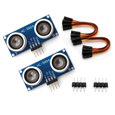 2-Pack HC-SR04P Ultrasonic Distance Sensor Module with 3V to 5.5V Wide Voltage, 2cm–450cm Range, 4-Pin Interface Compatible with Arduino and Raspberry Pi in Kuwait