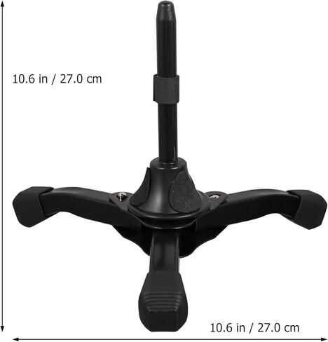 Abaodam Portable Flute Holder Stand Black, Clarinet Holder Tripod Bracket for Wind Instrument Support, Compact Musical Instrument Stand for Travel and Practice in Kuwait