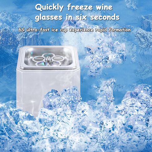 Glass Chiller Glass Froster, 6s Quick Cooling, with LED Light, -45°C Instant Drink Chiller, for Cocktail, Beer,Mixed Drinks, Bar, Restaurant in Kuwait