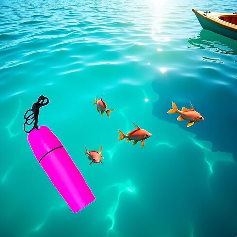 Pink Waterproof Container Bottle Holder with Lanyard - Floating Dry Box for Kayak, Canoe, Boat, Diving, and Snorkeling - Watertight Plastic Case with Hook and O-Ring Seal for Outdoor Activities in Kuwait