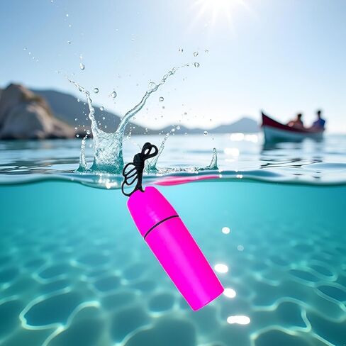 Pink Waterproof Container Bottle Holder with Lanyard - Floating Dry Box for Kayak, Canoe, Boat, Diving, and Snorkeling - Watertight Plastic Case with Hook and O-Ring Seal for Outdoor Activities in Kuwait