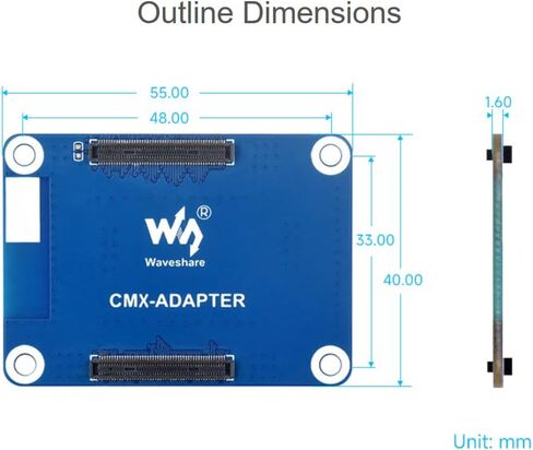 لوحة محول حماية الواجهة CM5 / CM4، متوافقة مع وحدة حساب Raspberry Pi 5/4 Lite/EMMC، حماية مادية للتوصيل والفصل المتكرر لمقبس CM4 / CM5 in Kuwait