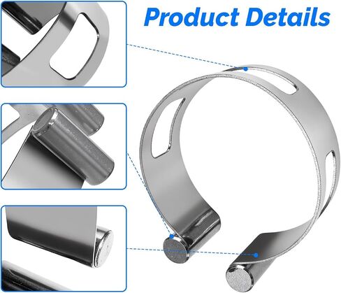 2" (50.8mm) Exhaust Tacking Band Clamp-On for Welding & Fabrication –1pc Stainless Steel ，Universal Fit, Corrosion-Resistant, Secure Hold for Exhaust Components in Kuwait