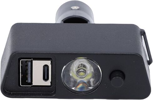 مصباح LED للكرسي الكهربائي من Generic، مصباح كرسي كهربائي مثبت عالميًا مع 3 دبابيس XLR ومنفذ شحن USB بزاوية قابلة للتعديل للقيادة الليلية لـ JIUYUAN LONGWAY in Kuwait