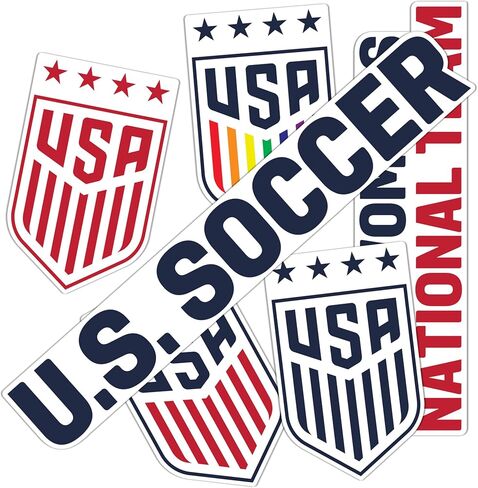 ملصق كرة القدم الأمريكية لصبار الصحراء USWNT الولايات المتحدة الأمريكية الفريق الوطني للسيدات ملصق من الفينيل زجاجة مياه للكمبيوتر المحمول وسجل قصاصات السيارة T2 (الولايات المتحدة الأمريكية لكرة القدم من النوع 2-2) in Kuwait
