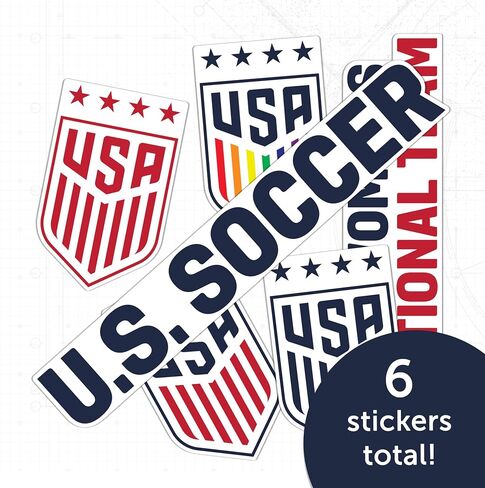 ملصق كرة القدم الأمريكية لصبار الصحراء USWNT الولايات المتحدة الأمريكية الفريق الوطني للسيدات ملصق من الفينيل زجاجة مياه للكمبيوتر المحمول وسجل قصاصات السيارة T2 (الولايات المتحدة الأمريكية لكرة القدم من النوع 2-2) in Kuwait