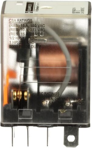 Schneider Electric Square D Miniature Plug in Relay, Harmony 8501R, SPDT, 8 Blades, Coil, 15A Resistive at 120V AC, 1HP at 277V AC, 2NO + 2NC, 24V AC in Kuwait