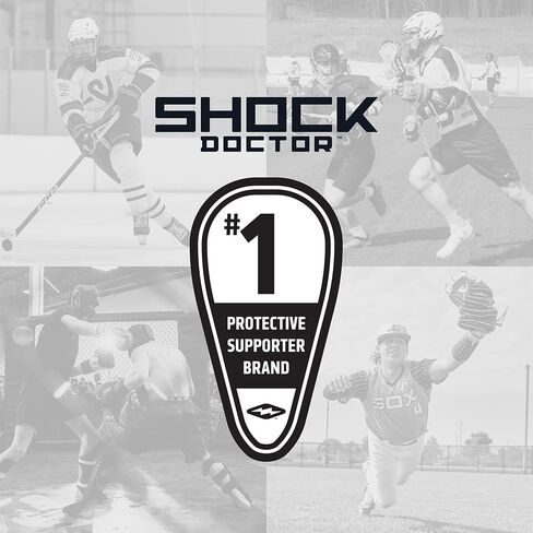 Shock Doctor Mens Core Supporter Without Cup Pocket Athletic Support Comfort Fit Breathable Elastic Waistband Pro Adult in Saudi Arabia