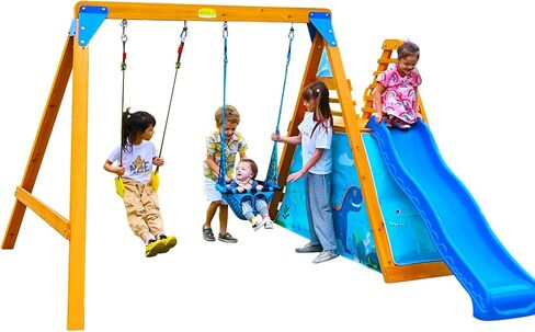 مجموعات أرجوحة الأطفال للبخار الخلفي ، مجموعات ملعب خشبي مع اثنين من التقلبات ، حلقات أرجوحة أرجوحة ، ألعاب في الهواء الطلق للأطفال الذين تتراوح أعمارهم بين 3 و 6 سنوات ، ومجموعة DIY عائلية لأي تقلبات in Kuwait
