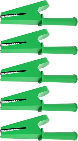 ordinarYone 5pcs Copper Plated Alligators Clip With Insulated Rubber And 4mm Hole For Banana Plug High Current Testing Tool in Kuwait