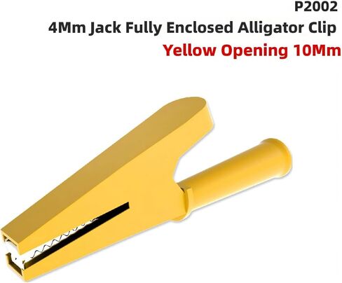 ordinarYone 5pcs Copper Plated Alligators Clip With Insulated Rubber And 4mm Hole For Banana Plug High Current Testing Tool in Kuwait