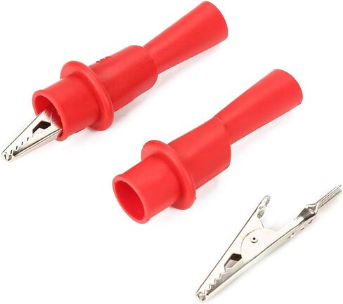 ViaGasaFamido Safety Test Clip, Iron and PVC Insulation, Clamp Holder for Multimeter, CATIII 1000V 10A for Electricians and DIY Users in Kuwait