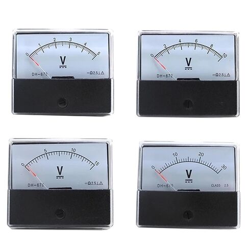 1pc DH-670 Anlog Voltmeter 1V2V3V5V10V15V20V30V40V50V100V150V200V250V300V400V450V500V Voltage Panel Meter(2V) in Saudi Arabia