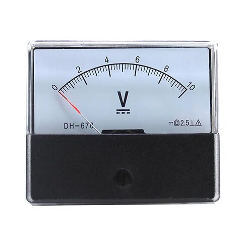 1pc DH-670 Anlog Voltmeter 1V2V3V5V10V15V20V30V40V50V100V150V200V250V300V400V450V500V Voltage Panel Meter(2V) in Saudi Arabia