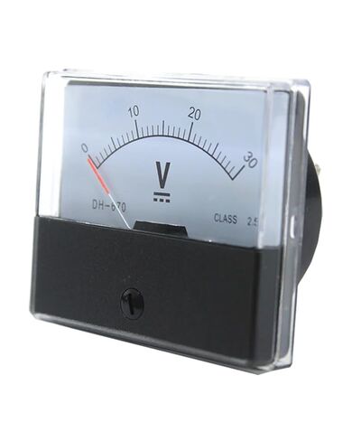 1pc DH-670 Anlog Voltmeter 1V2V3V5V10V15V20V30V40V50V100V150V200V250V300V400V450V500V Voltage Panel Meter(2V) in Saudi Arabia
