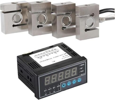 Indicator Display+Load Cell S Type Pressure Tension Sensor Combination Set 200kg 300kg 500kg 1000kg 2000kg(500kg) in Kuwait