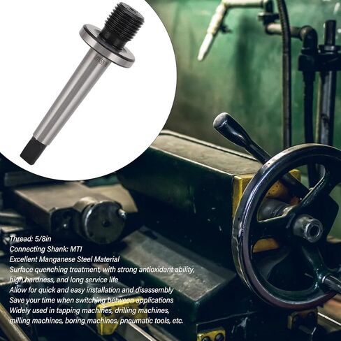 Drill Chuck Arbor MT1 Shank to 5/8in 16 Thread Manganese Steel Lathe Drill Chuck Arbor Adapter in Kuwait