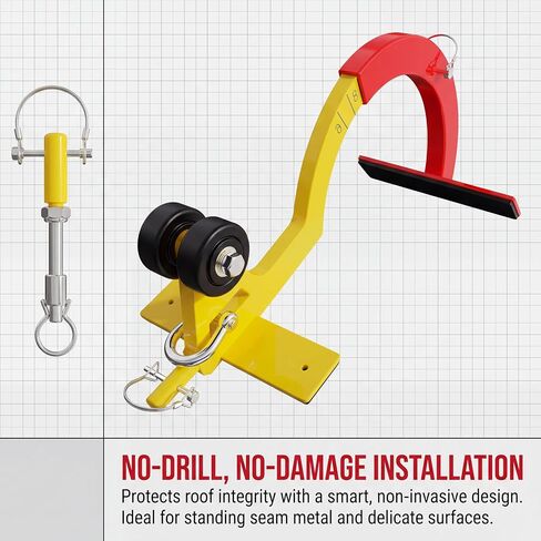 Roof Anchor, Roof Hook, Safety Anchor, 5000 lb, 6/12-12/12 Pitch, OSHA Compliant, No-Drill, FMU & LMD, Fall Protection for Roofers & Construction in Saudi Arabia