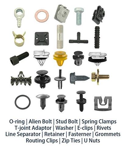 Autobahn88 Tree-Shape Push-in Rivet Clip for Door Weatherstrip, Compatible with GM (OEM# 8731909) (Pack of 20) in Kuwait