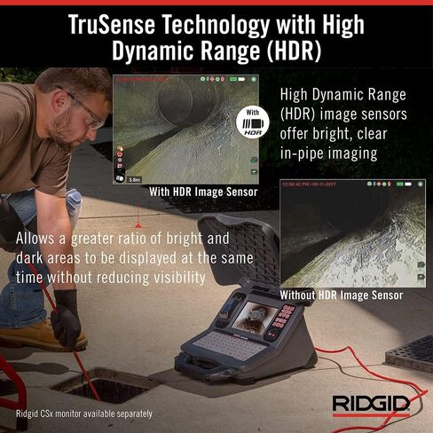 RIDGID 63603 200' Standard SeeSnake Self Leveling TruSense Sewer Camera Reel, Sewer Inspection in Kuwait