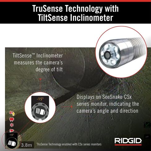 RIDGID 63603 200' Standard SeeSnake Self Leveling TruSense Sewer Camera Reel, Sewer Inspection in Kuwait