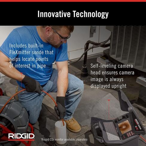 RIDGID 63603 200' Standard SeeSnake Self Leveling TruSense Sewer Camera Reel, Sewer Inspection in Kuwait