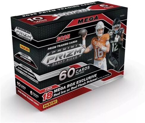 2025 Panini NFL Prizm Draft Picks Football Trading Card Mega Box in Kuwait