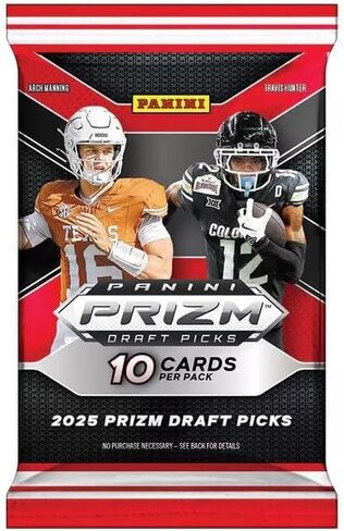 2025 Panini NFL Prizm Draft Picks Football Trading Card Mega Box in Kuwait