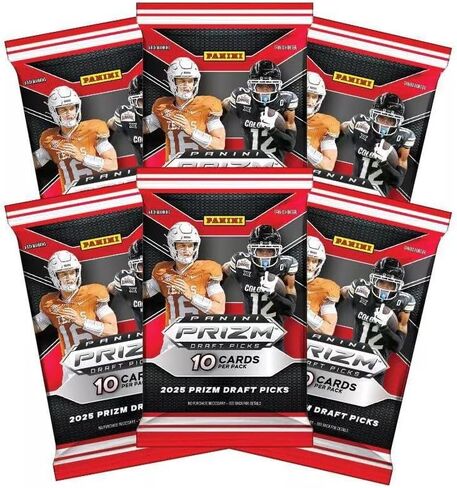 2025 Panini NFL Prizm Draft Picks Football Trading Card Mega Box in Kuwait