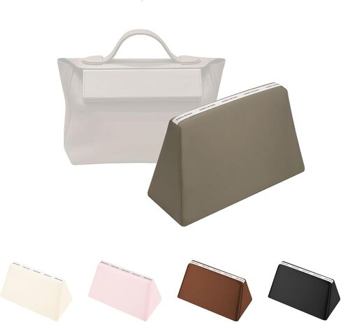 وسادة على شكل محفظة لحقائب هيرميس، حقيبة فاخرة مع حرير ناعم، تناسب حقيبة Kelly pochette/miniⅡ/20/25/28/32/35/40، بطانة داخلية من إسفنج الذاكرة، مقاومة للرطوبة (رمادي Etoupe، Kelly28) in Kuwait