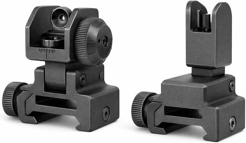 GOTICAL Aluminum QD Weaver Picatinny Front and Rear Combo Set Flip Up Backup Flattop A1 A2 Post Back Up Iron Sight Mount Heavy Duty Sight in Kuwait