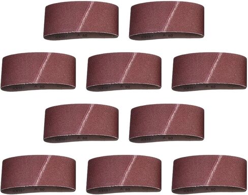 60 Grit Sanding Belts for Wood Metal Plastic Fiberglass Leather, Aluminum Oxide Abrasive Belt for Portable Belt Sander 100x560mm in Kuwait