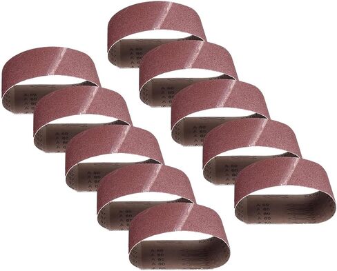 60 Grit Sanding Belts for Wood Metal Plastic Fiberglass Leather, Aluminum Oxide Abrasive Belt for Portable Belt Sander 100x560mm in Kuwait