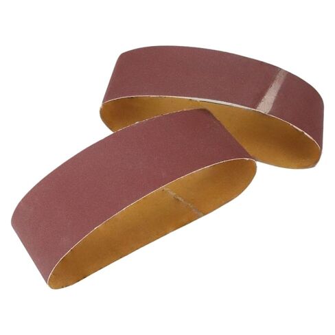 10pcs Aluminium Oxide Sanding Belts 100x610mm, Sandpaper Brown Abrasive Bands for Plywood Stainless Steel(40) in Kuwait