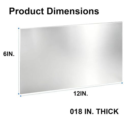 430 Stainless Steel Sheet DOYOXIGO 0.018" Thick x 6" x 12" Precision Metal Sheet for DIY Crafts Automotive Furniture Home Improvement & Industrial Fabrication in Kuwait