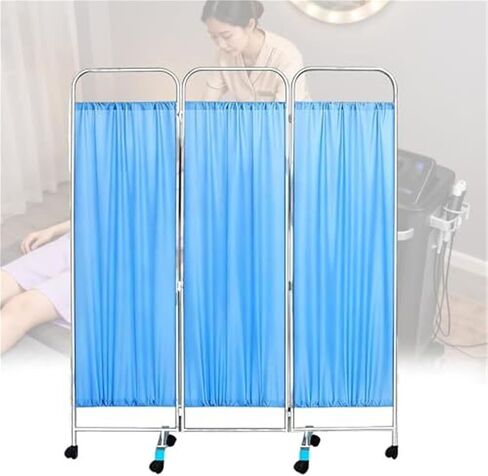 Portable Medical Privacy Screen with Wheels - Foldable Room Divider Waterproof Partition for Hospitals Clinics Bedrooms Salons(6 Panel) in Saudi Arabia