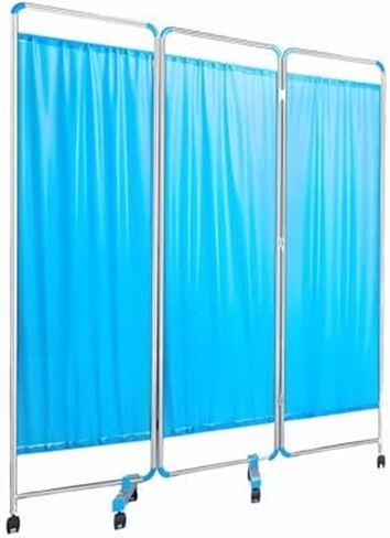 Heavy-Duty Foldable Medical Privacy Screen with Wheels - Portable Room Divider for Hospitals Clinics Offices Patient Care(5 Panel) in Kuwait