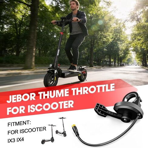 Jerbor Thumb Throttle Accelerator for IScooter IX3 IX4, Right Hand Speed Connector Replacement, Scooter Accessory in Kuwait