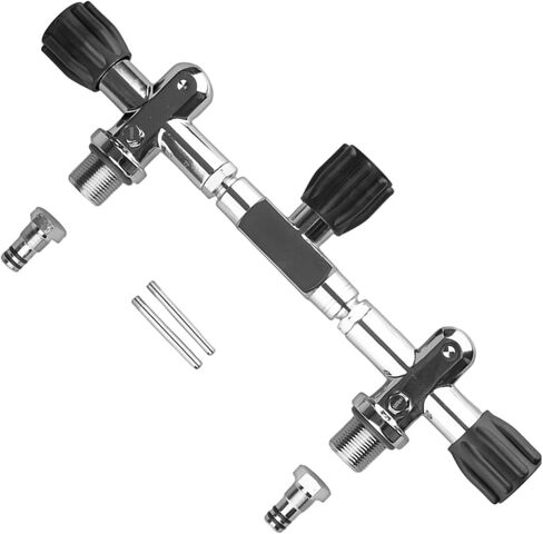 Deeply Water Diving Double Cylinder Valves Replacement Corrosion-Proof Manifold DIN Technical Gear Enduring Deeply Water Diving Double Cylinder Valves in Kuwait