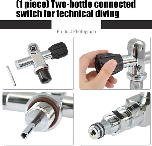 Deeply Water Diving Double Cylinder Valves Replacement Corrosion-Proof Manifold DIN Technical Gear Enduring Deeply Water Diving Double Cylinder Valves in Kuwait