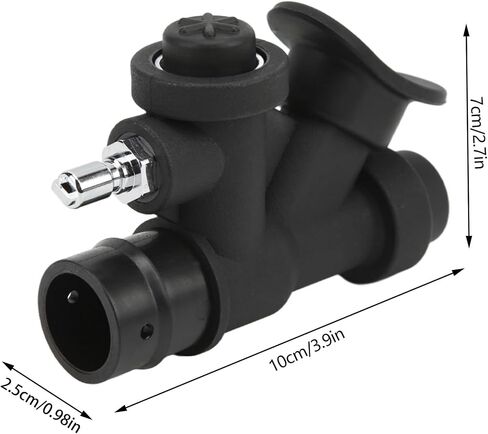Universal 45 Degree K Shaped BCD Power Inflator, Nylon Copper Oral Inflator with Relief Valve for 1 Inch Hose in Kuwait